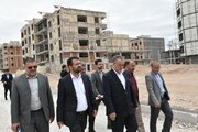 بازدید مشترک استاندار و مدیرکل راه و شهرسازی استان سمنان از پروژه شهرک کوهسار