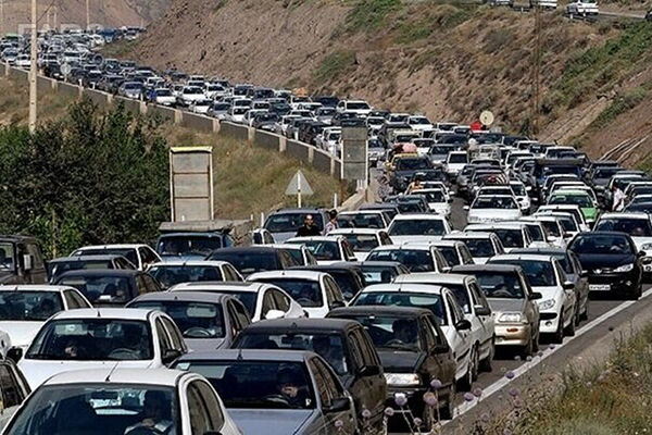 ترافیک سنگین در آزادراه قزوین – کرج – تهران