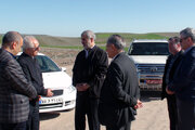 بازدید مشترک علی نیکزاد نماینده مردم اردبیل، نیر، نمین و سرعین در مجلس شورای اسلامی به همراه محبوب حیدری مدیرکل راه و شهرسازی استان اردبیل از قطعات در حال اجرای محور اردبیل به سرچم