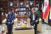 دیدار دکتر محمدعلی زهره ای، قائم مقام وزیر و معاون توسعه مدیریت و منابع انسانی وزارت راه و شهرسازی با دکتر محمدرضا حسین نژاد، استاندار خراسان شمالی