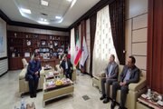 دیدار دکتر محمدعلی زهره ای، قائم مقام وزیر و معاون توسعه مدیریت و منابع انسانی وزارت راه و شهرسازی با دکتر محمدرضا حسین نژاد، استاندار خراسان شمالی