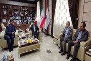 دیدار دکتر محمدعلی زهره ای، قائم مقام وزیر و معاون توسعه مدیریت و منابع انسانی وزارت راه و شهرسازی با دکتر محمدرضا حسین نژاد، استاندار خراسان شمالی