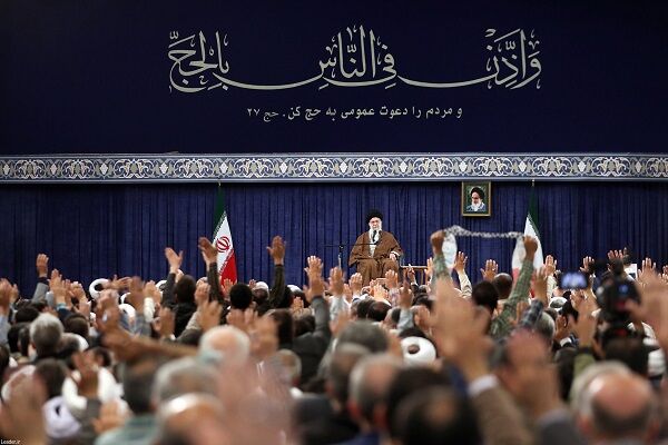 دیدار کارگزاران حج با رهبر انقلاب دیدار رهبری با کارگزاران حج
