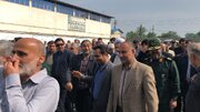 حضور در مراسم پیکر پاک شهید تازه تفحص شده