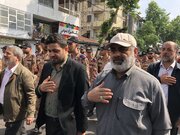 حضور در مراسم پیکر پاک شهید تازه تفحص شده