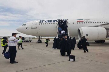 اعزام بیش از ۴هزار زائر حج تمتع از فرودگاه تبریز با پروازهای "هما"