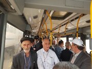 ببینید | اعزام زائران حج تمتع از فرودگاه تبریز به فرودگاه مدینه منوره