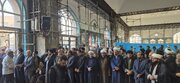 ببینید| حضور کارکنان و مدیران اداره کل راه و شهرسازی خوزستان در مراسم بزرگداشت شهید «آیت الله رییسی»