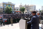 ببینید| حضور مدیرکل و کارکنان اداره کل راهداری و حمل ونقل جاده ای استان کرمانشاه در مراسم  بزرگداشت شهادت آیت الله رئیسی و همراهان