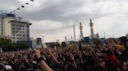 ببینید| حضور جمعی از کارکنان راه و شهرسازی سیستان و بلوچستان در مراسم تشییع پیکر رییس جمهور شهید( مشهد مقدس)