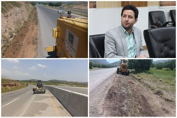 پاکسازی ۴۰ کیلومتر از حاشیه راههای شهرستان چگنی پاکسازی