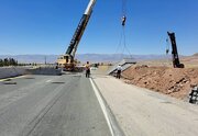 اجرای عملیات احداث پل زیرگذر در محوربیرجند_قاین
