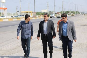 گزارش تصویری _ بازدید مدیر کل راهداری و حمل و نقل جاده ای آذربایجان غربی پروژه احداث دوربرگردان در محور ارومیه - مهاباد