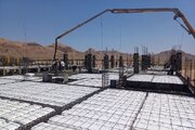 ادامه پیشرفت پروژه 928 واحدی قرارگاه امام حسن مجتبی (ع) در شرق استان سمنان (شاهرود)