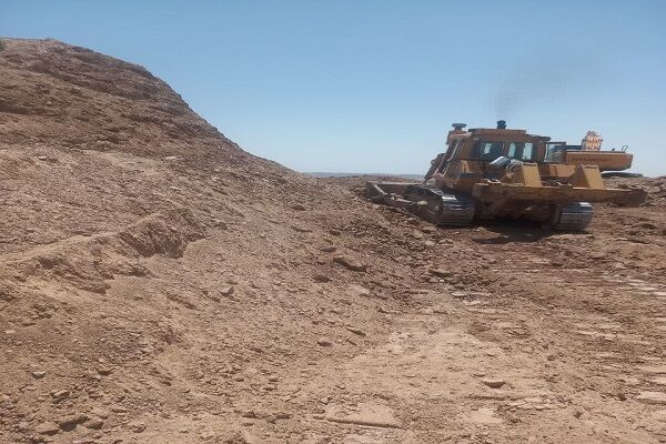 ببینید|ادامه پیشرفت پروژه محور شاهرود به طرود در شرق استان سمنان (شاهرود)