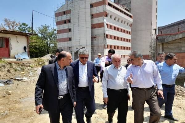 اختصاص ۴۵۰ میلیارد تومان برای تسریع تکمیل بیمارستان ۴۰۰ تخت خوابی رشت بازدید از بیمارستان