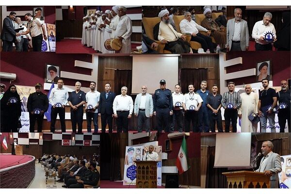 تجلیل از ۲۵ دریانورد فعال و نمونه در غرب هرمزگان مراسم بنادر غرب هرمزگان