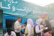 ببینید | برپایی موکب اداره کل راه و شهرسازی استان البرز به مناسبت عید غدیر خم