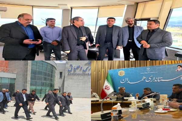 بازدید رئیس سازمان هواپیمایی کشوری از فرودگاه همدان محمدی بخش