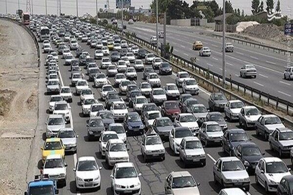 ترافیک سنگین در آزادراههای قزوین-رشت و تهران- شمال جاده ترافیکی