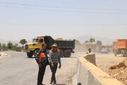 ببينيد | بازديد مديركل راهداري و حملونقل جادهاي استان اصفهان از پروژه تعريض پل زیرگذر راهآهن زردنجان