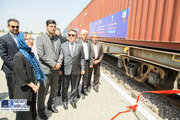 ببینید | راه اندازی قطار کانتینری دو سر بار ایران_چین