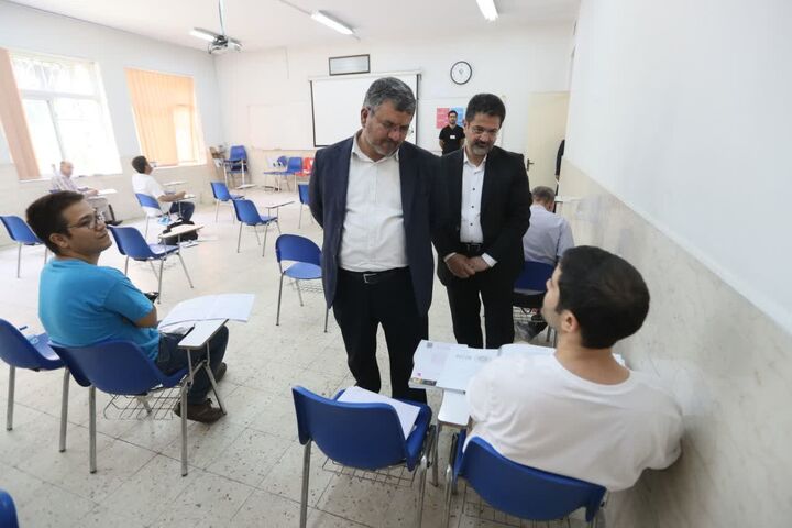 بازدید از برگزاری مجموعه آزمونهای نظام مهندسی ساختمان در تهران بازدید
