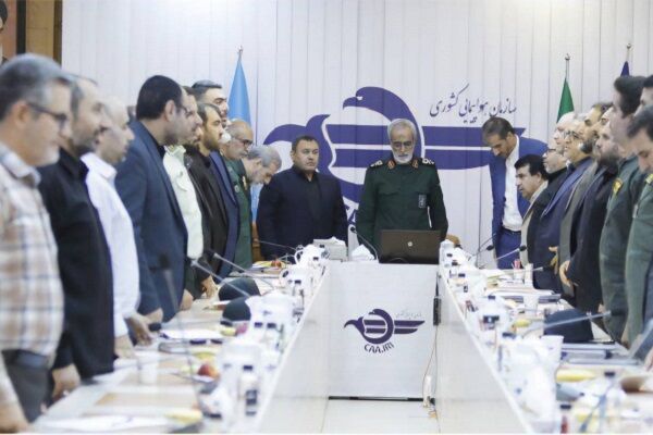 برگزاری نشست هماهنگی پروازهای مراسم تحلیف رئیس جمهوری در سازمان هواپیمایی نشست