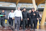 بازدید معاون حمل و نقل سازمان راهداری و حمل و نقل جاده ای از مرزهای خوزستان