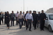 بازدید معاون حمل و نقل سازمان راهداری و حمل و نقل جاده ای از مرزهای خوزستان