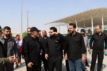 بازدید وزیر کشور از پایانه مرزی چذابه