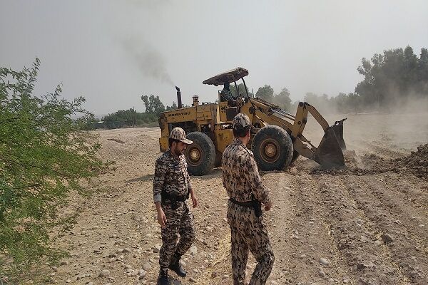 بیش از ۸۰۰ متر مربع اراضی ملی به بیت المال بازگشت یگان حفاظت خوزستان