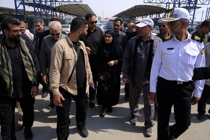 وزیر راه و شهرسازی از پایانه مرزی برکت بازدید کرد مالواجرد پایانه برکت