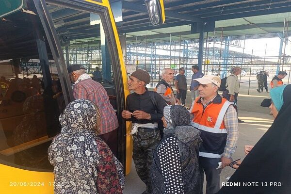 بازگشت بیش از هزار زائر اربعین توسط ناوگان حمل و نقل عمومی خراسان شمالی بازگشت