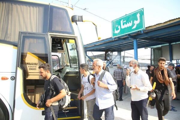 جابهجایی بیش از ۹ هزار زائر اربعین با ناوگان حملونقل عمومی لرستان جابجایی زائر