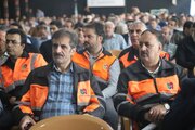 ببينيد | حضور همكاران ادارهكل راهداري و حملونقل جادهاي استان اصفهان در آيين گراميداشت هفته دولت