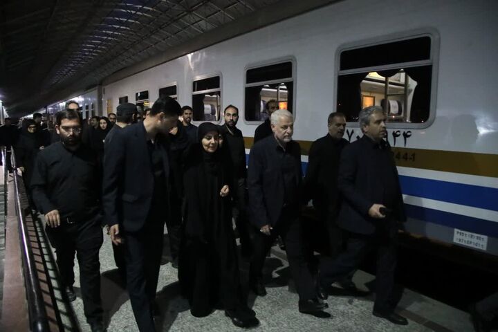 بازدید وزیر راه و شهرسازی از ایستگاه راهآهن شهید رئیسی مشهد بازدید