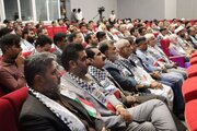 ببینید| برگزاری اولین همایش تجلیل از خادمین اباعبدالله الحسین (ع) در شهر جدید رامشارسیستان و بلوچستان