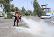 برگزاری دوره آموزشی اطفاء حریق در محل اداره راهداری و حمل و نقل جاده ای شهرستان نهبندان