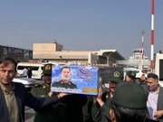 ببینید | ورود پیکر سردار سرلشکر شهید عباس نیلفروشان به فرودگاه بینالمللی شهید هاشمینژاد مشهدمقدس