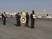 ببینید | ورود پیکر سردار سرلشکر شهید عباس نیلفروشان به فرودگاه بینالمللی شهید هاشمینژاد مشهدمقدس