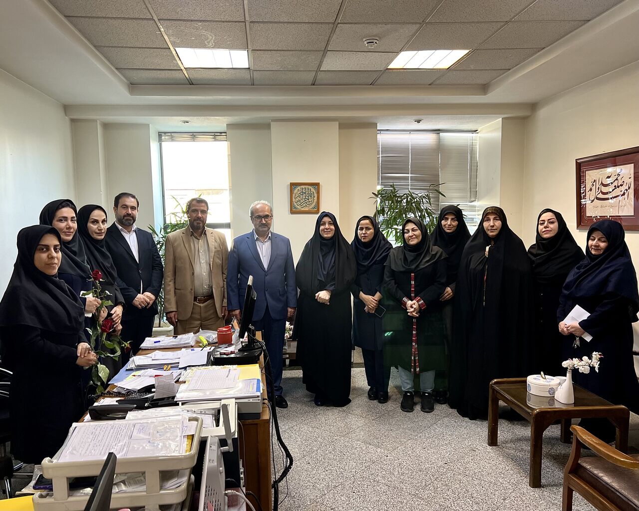 دیدارمشاور امور بانوان وزارت راه و شهرسازی با پرستاران واحد سلامت ستاد به مناسبت میلادباسعادت حضرت زینب(س)