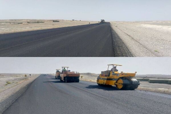 روکش آسفالت محور مواصلاتی زابل_نهبندان به طول ۶ کیلومتر انجام شد روکش آسفالت نیمروز