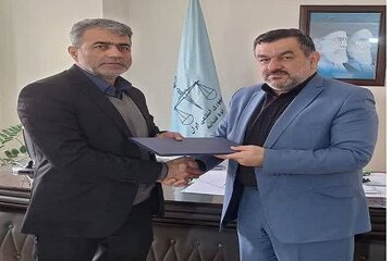 امضای تفاهم نامه همکاری اداره کل راهداری استان و دادگستری مازندران