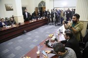 ببینید | نشست خبری معاونین وزیر راه و شهرسازی در هشتیمن نمایشگاه حمل و نقل، لجستیک و صنایع وابسته (۱)