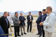 بازدید مدیر کل راه و شهرسازی لارستان به همراه مدیرکل ساخت و توسعه راههای منطقه جنوب از قطعات در حال احداث باند دوم محور لار-بندرعباس