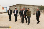 بازدید مدیر کل راه و شهرسازی لارستان به همراه مدیرکل ساخت و توسعه راههای منطقه جنوب از قطعات در حال احداث باند دوم محور لار-بندرعباس