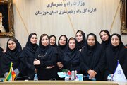 ببینید| آیین تجلیل از بانوان اداره کل راه و شهرسازی خوزستان