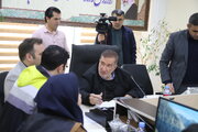 برپایی میز خدمت برای خانوادههای جانبازان، ایثارگران و شهداء در اداره کل راه و شهرسازی استان البرز با حضور مشاور وزیر راه و شهرسازی در امور ایثارگران