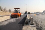 ببینید|با هدف ایمن سازی و ارتقای ضریب ایمنی کاربران جاده ای در آزادراه تهران-کرج عملیات نصب بلوک بتنی مفصلی(نیوجرسی) به طول ۱ کیلومتر محدوده گرمدره توسط اداره ایمنی راه اجرا شد